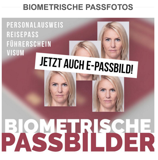 Info zur Einstellung unseres Passbilderservice